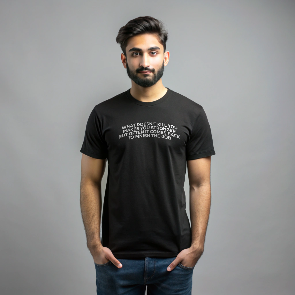 Funny Dark Humor Motivation Twist Shirt